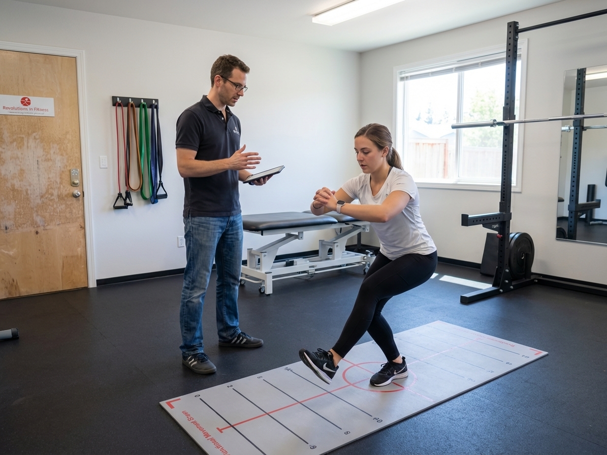 Physical therapist working with an athlete during one-on-one physical therapy session in San Jose